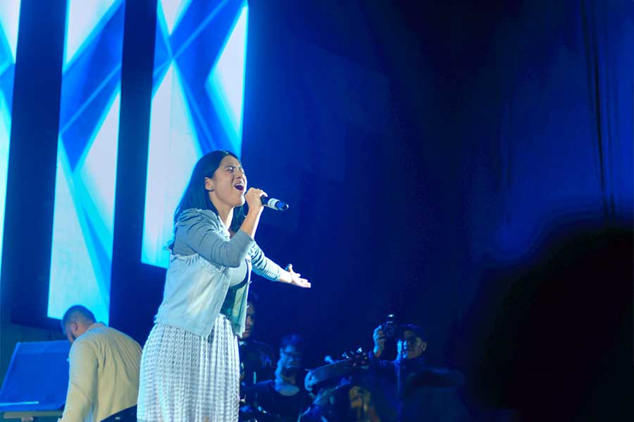 Katy Jara feliz por su debut como cantante cristiana en concierto: “Es una experiencia nueva”